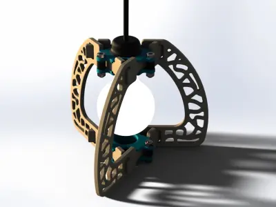 3d model-butterfly lampshade-ready to print 3D print model