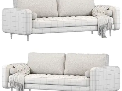 Adler Sofa By Highfashionhome 3D model