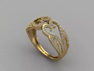 Women Ring 3DM Womens Ring 3d models 3D print model 3D print model 73
