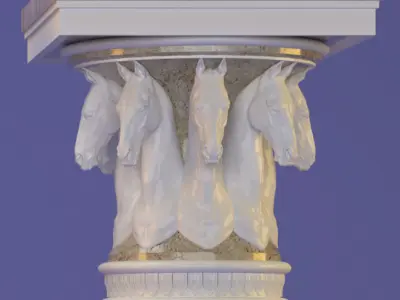 column greek 3D model purchase