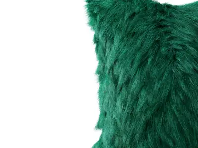 Green pillow fur sheepskin 3D model