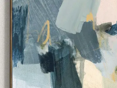 Plaster Two Photo Frame 131 Low-poly 3D model