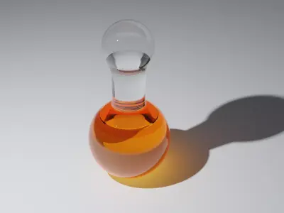 Glass Bottle 3D Model Free 3D model