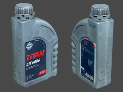 Transmission Fluid Bottle 3D model shop