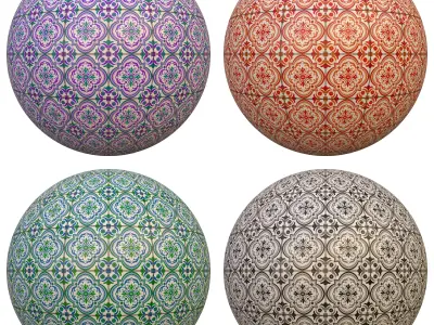 tile patterned 134-seamless-4k-pbr  Texture