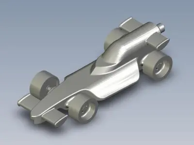 Toy F1 car Free 3D model