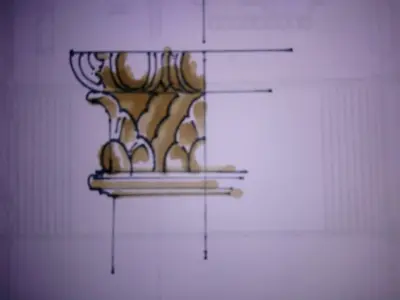 Column capital 001 source 3D model 3D model