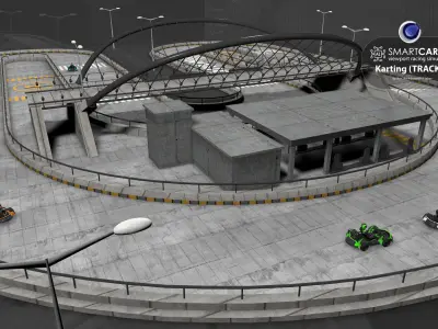 SmartCARS AI Karting Simulations 2 3D model