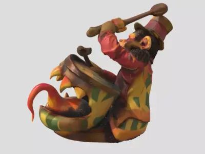 Creepy Monkey 3D print model