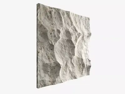 174-RockPanel piece of stone on wall 3D model