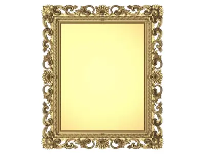Carved Picture Frame 3D model