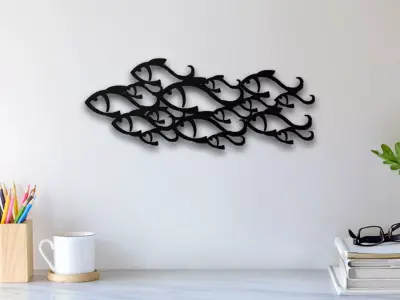 Fish Wall Art 3D print model get