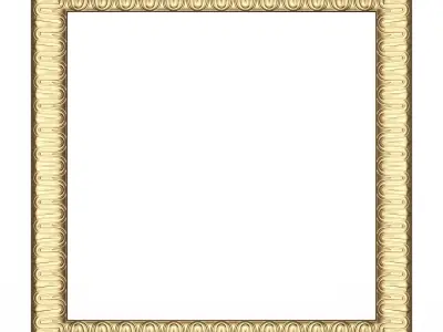 Classic Frame 029 Low-poly 3D model