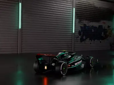F1 AMG RACING CAR MERCEDES TEAM 3D model