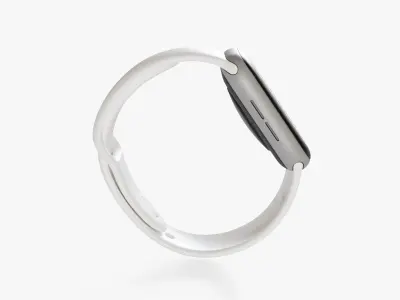 Apple Watch Series 5 White Low-poly 3D model