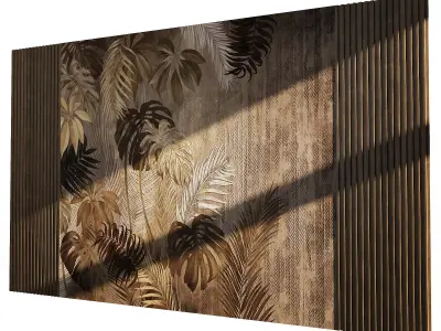 Wall 3D panel 08 3D model