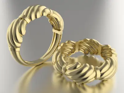  oyster ring 3D print model