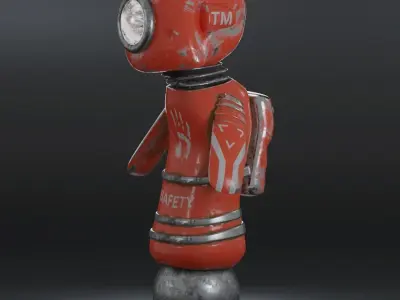 Robot Character Technology Futuristic Droid Free 3D model