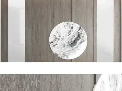 Decorative wall panel set 24 3D model