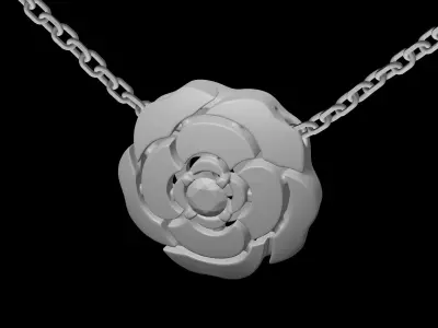 CHANEL - EXTRAIT DE CAMELIA - NECKLACE 3D print model