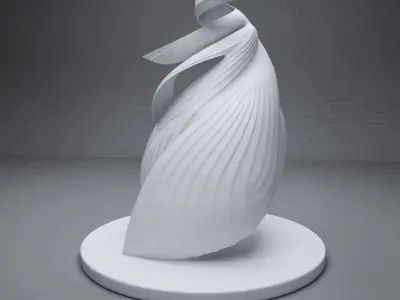 modern Abstract sculpture 05 3D model