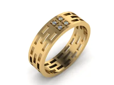 Jewelry Ring 3D print model 29