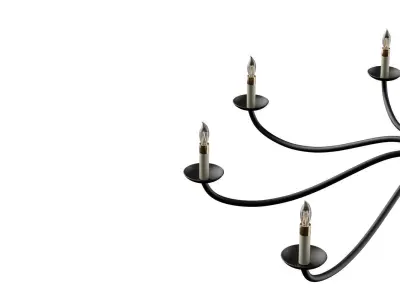 Goth Chandelier 3D model