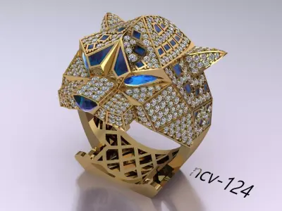 Tiger ring 3D print model purchase