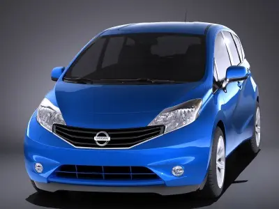 Nissan Versa 2016 USA VRAY 3D model