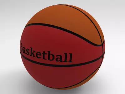 Basketball 3D Model ball Free 3D print model