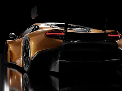 McLaren 650s GT3 2015 3D model 3D model