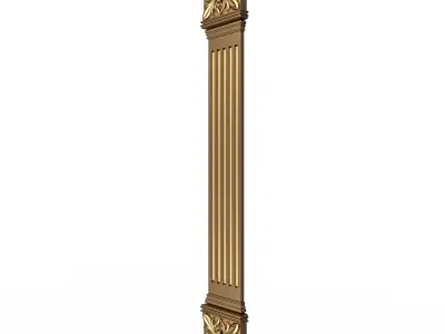 Column Capital 1402 Low-poly 3D model