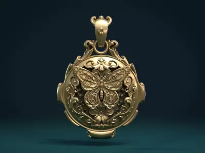 Butterfly Pendant II 3D print model