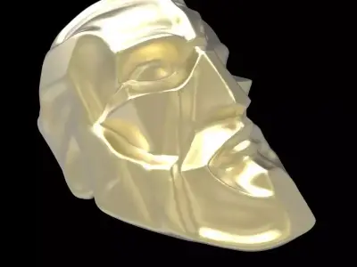 ligth version christ gaudi inspiration ring  3D print model