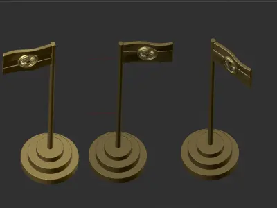 India Flag 3D print model