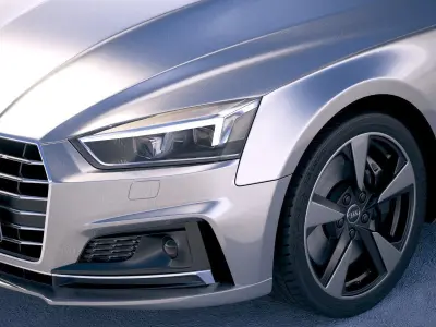 Audi A5 Cabriolet 2018 3D model