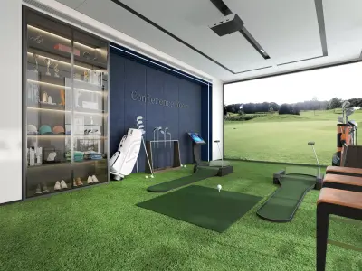 spin golf Low-poly 3D model