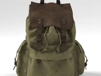 H-Andybag Canvas Backpack 3D model