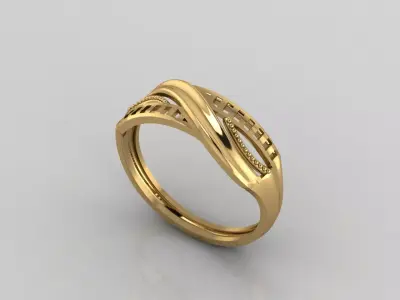 Women Plain Ring Ready STL 3DM Models Womens Rings 3D models 3D print model