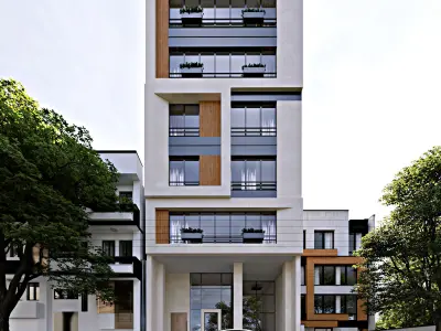 modern apartments 3D model