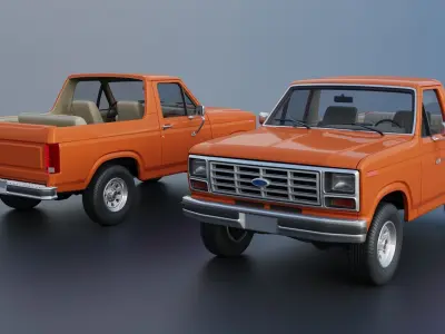 Bronco 1983 3D print model