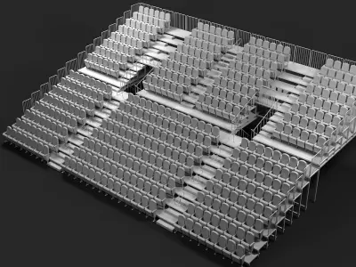 Theatre Raked Seating 3D model