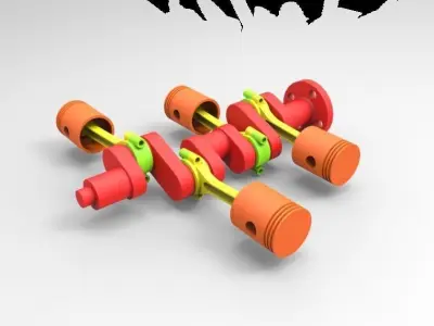 Engin for Great Rendering Challenge Free 3D model