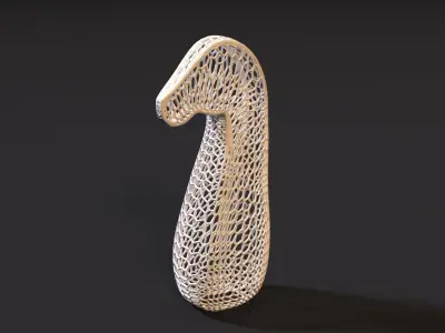 Chess voronoi 3D print model