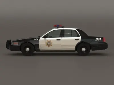 Generic Police Car 2 3D model