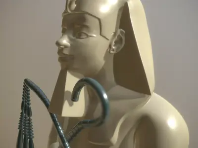 Pharaoh Statue 3D model