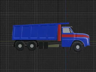 MAN Dieslei Dumper Truck 3D print model