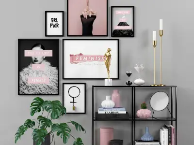 Scandinavian set 001-006 3D Model Collection