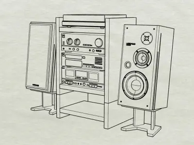 HIFI SYSTEM 3D model
