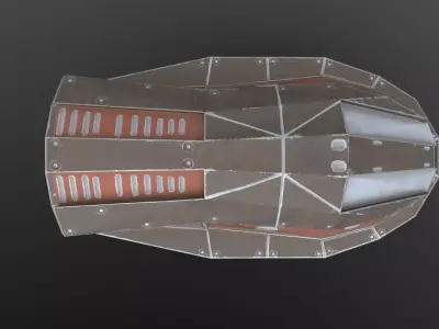 Universal ship-Pak 1 Low-poly 3D model